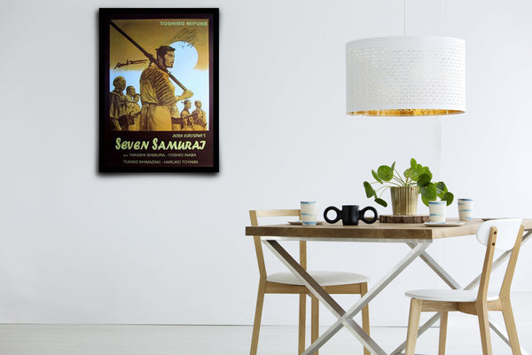 Seven Samurai Signed Poster with COA