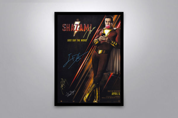 Shazam!  Signed Poster with COA