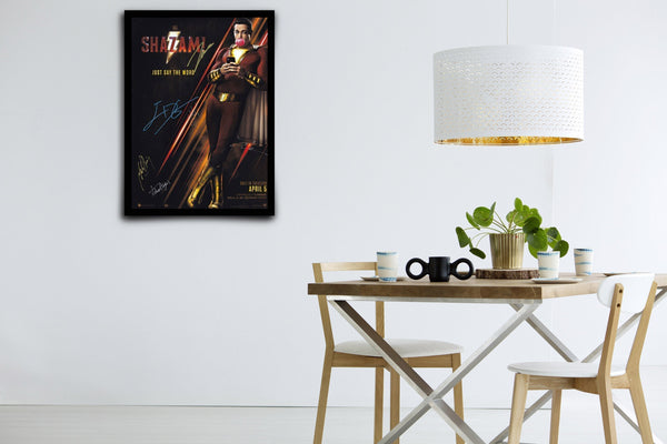 Shazam!  Signed Poster with COA