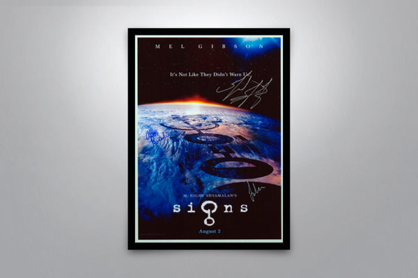 Signs Signed Poster with COA