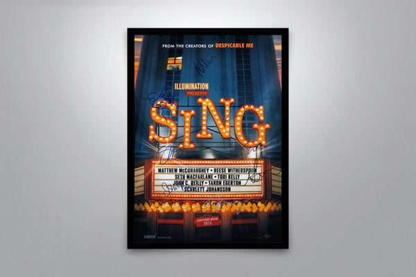 Sing Signed Poster with COA