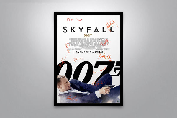 James Bond Skyfall Signed Poster with COA