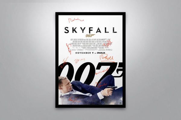 James Bond Skyfall Signed Poster with COA