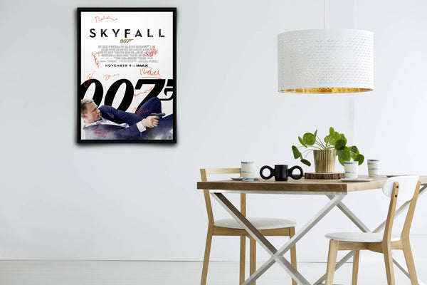 James Bond Skyfall Signed Poster with COA
