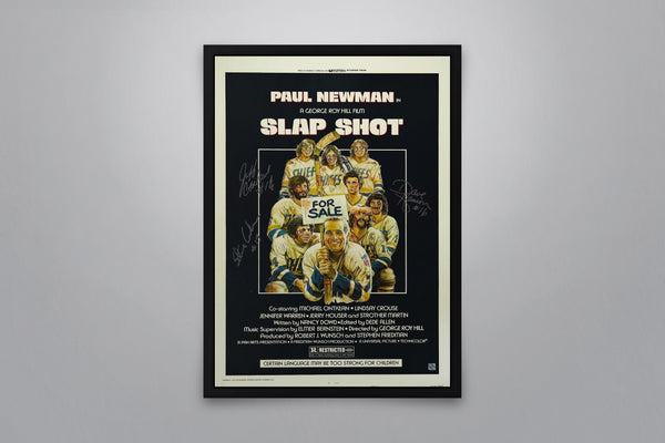 Slap Shot Signed Poster with COA