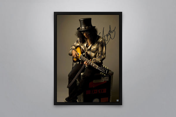 Slash Signed Poster with COA