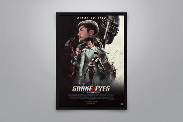 Snake Eyes: G.I. Joe Origins Signed Poster with COA