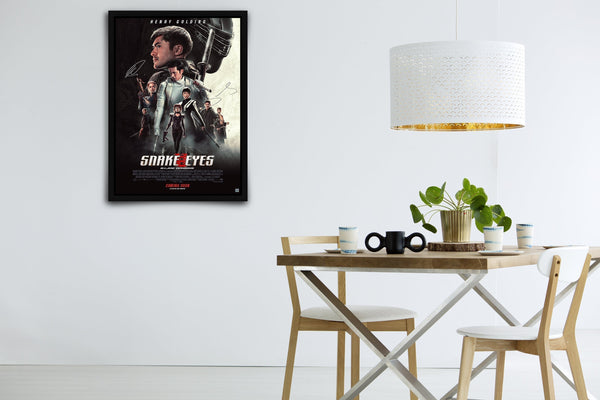 Snake Eyes: G.I. Joe Origins Signed Poster with COA