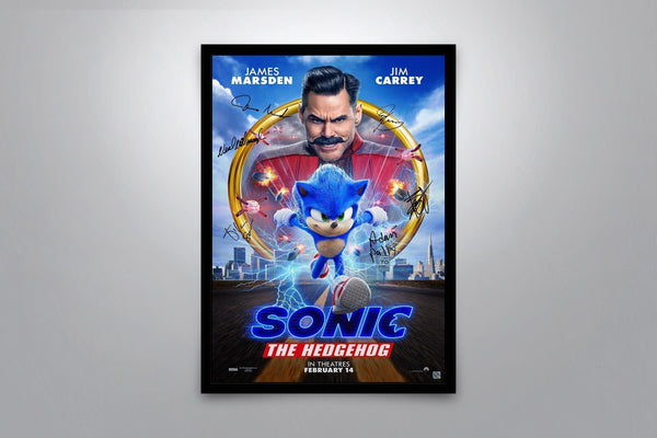 Sonic the Hedgehog Signed Poster with COA