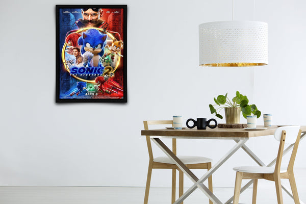 Sonic the Hedgehog 2 Signed Poster with COA