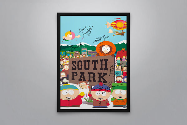South Park Signed Poster with COA