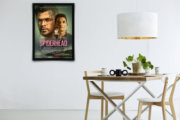 Spiderhead Signed Poster with COA