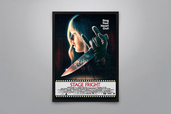 Stage Fright (2014) Signed Poster with COA