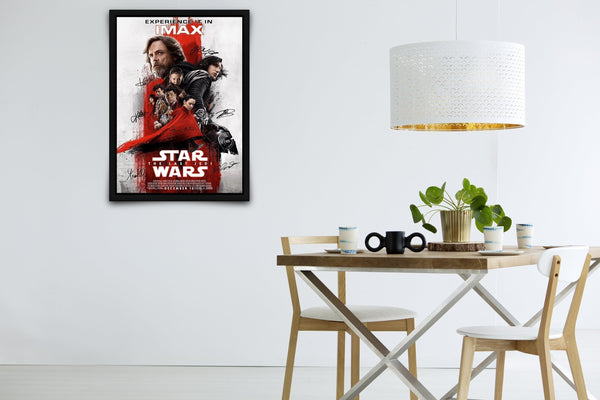 Star Wars: The Last Jedi Signed Poster with COA