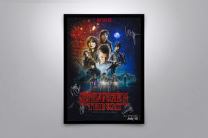 Stranger Things Signed Poster with COA