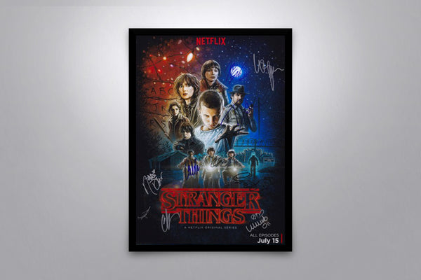 Stranger Things Signed Poster with COA