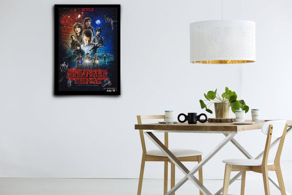 Stranger Things Signed Poster with COA