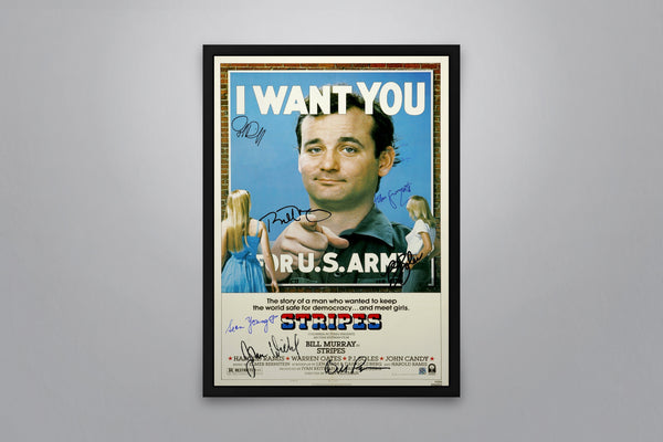 Stripes Signed Poster with COA