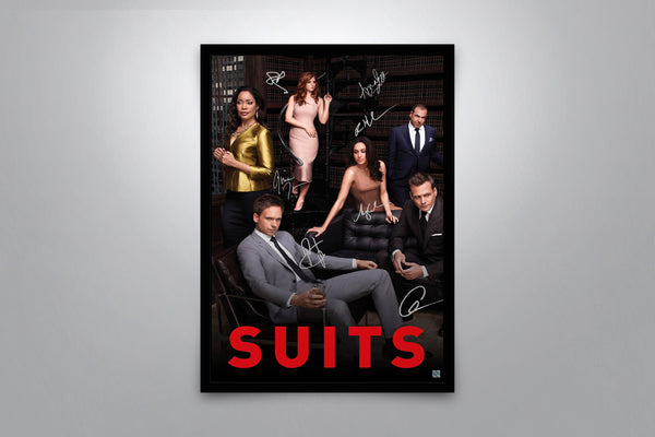 Suits Signed Poster with COA
