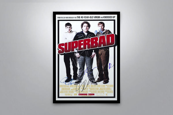 Superbad Signed Poster with COA