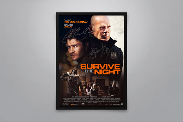 Survive the Night Signed Poster with COA