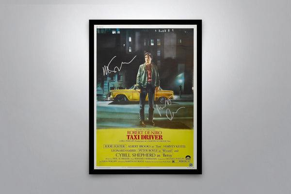 Taxi Driver Signed Poster with COA