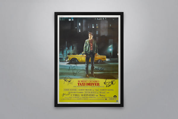 Taxi Driver Signed Poster with COA