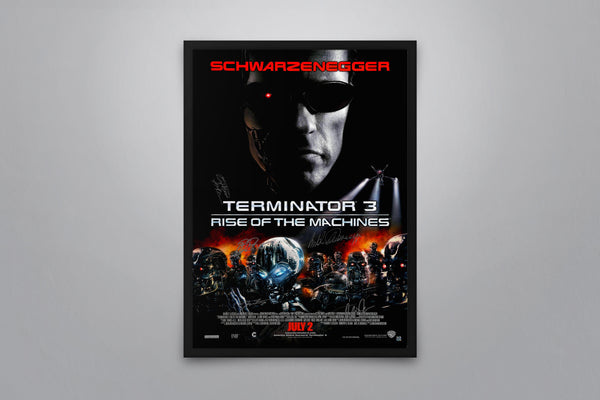 Terminator 3: Rise of the Machines Signed Poster with COA