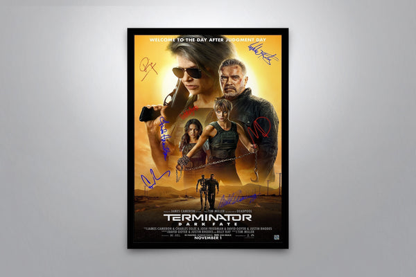 Terminator: Dark Fate Signed Poster with COA