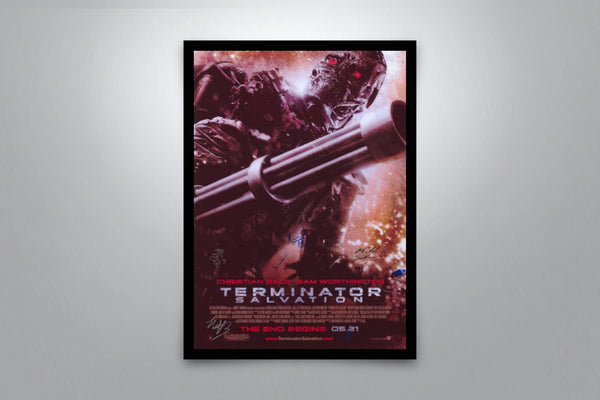 Terminator Salvation Signed Poster with COA