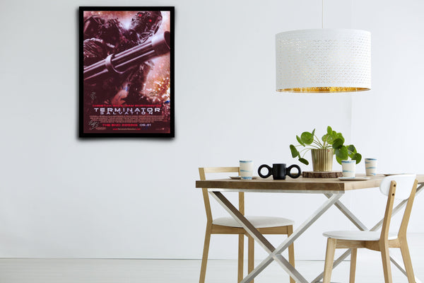 Terminator Salvation Signed Poster with COA