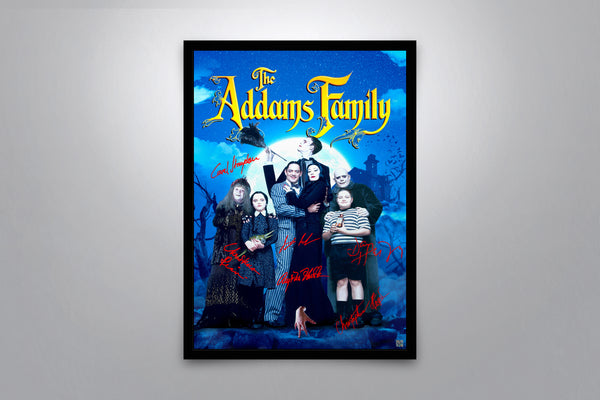 The Addams Family Signed Poster with COA