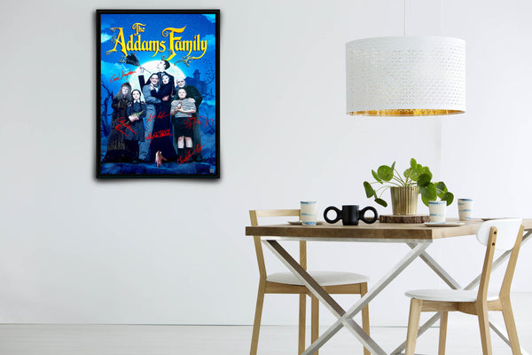 The Addams Family Signed Poster with COA