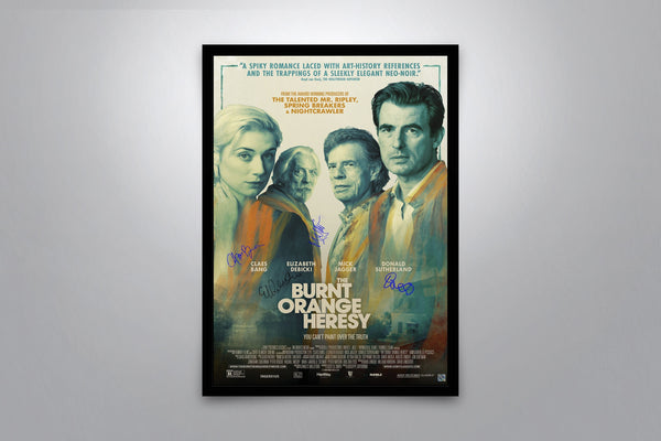 The Burnt Orange Heresy Signed Poster with COA