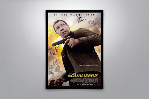 The Equalizer 2 Signed Poster with COA