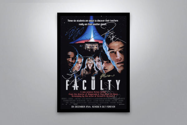 The Faculty Signed Poster with COA