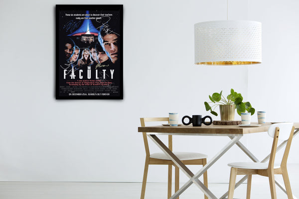The Faculty Signed Poster with COA