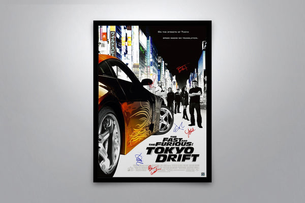 The Fast and the Furious: Tokyo Drift Signed Poster with COA