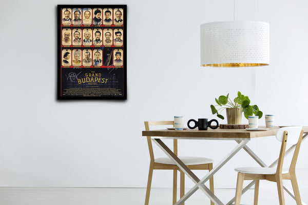 The Grand Budapest Hotel Signed Poster with COA