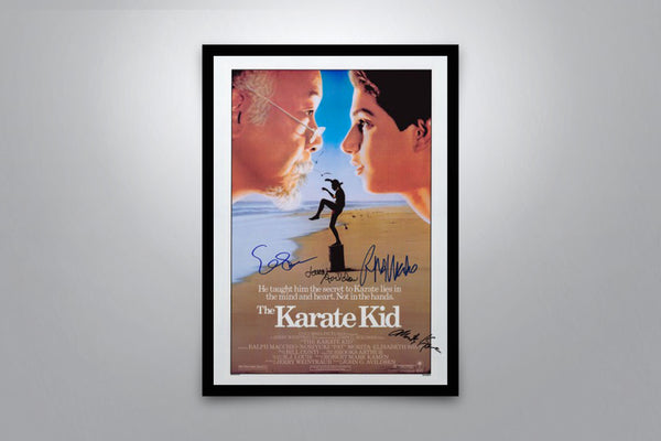The Karate Kid (1984) Signed Poster with COA