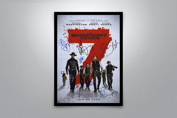 The Magnificent Seven Signed Poster with COA