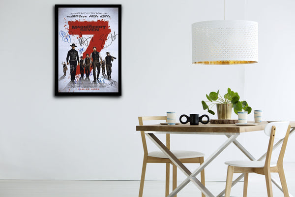 The Magnificent Seven Signed Poster with COA