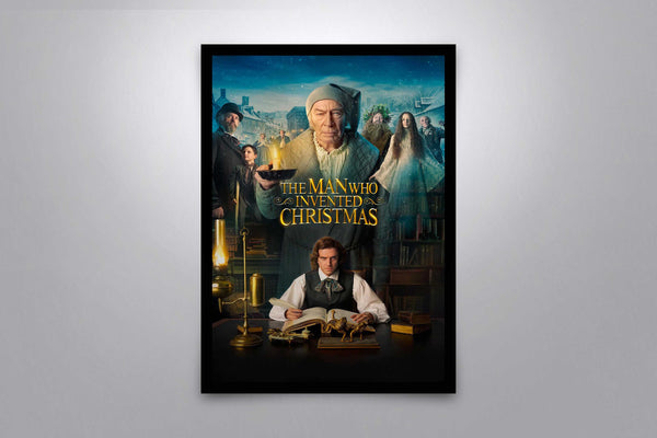 The Man Who Invented Christmas Signed Poster with COA