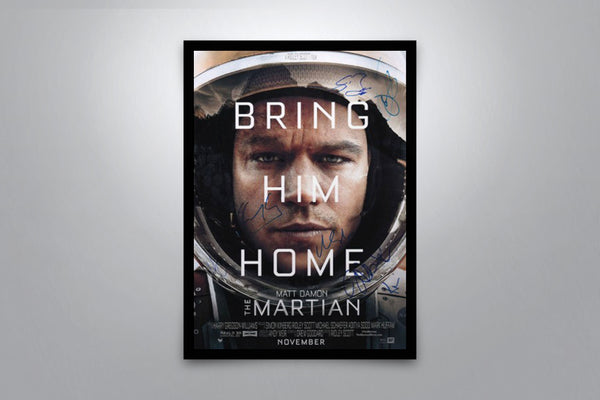 The Martian Signed Poster with COA