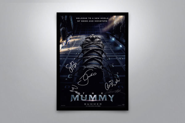 The Mummy 2017 Signed Poster with COA