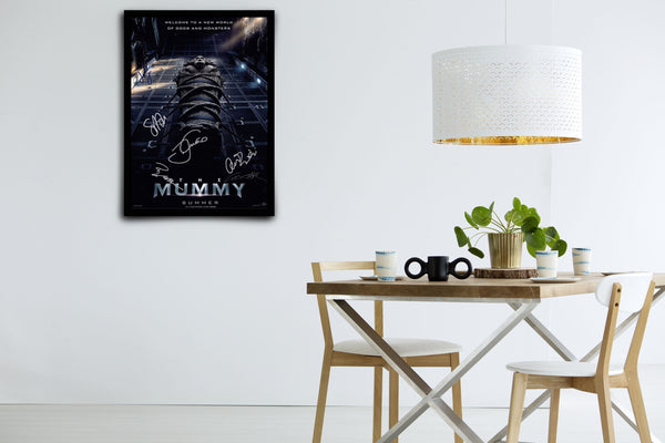 The Mummy 2017 Signed Poster with COA