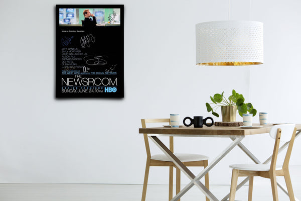 The Newsroom Signed Poster with COA