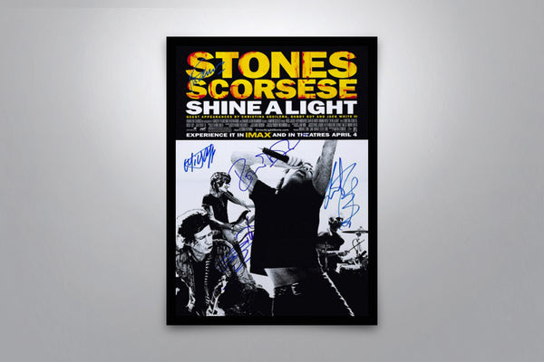 The Rolling Stones Shine a Light Signed Poster with COA