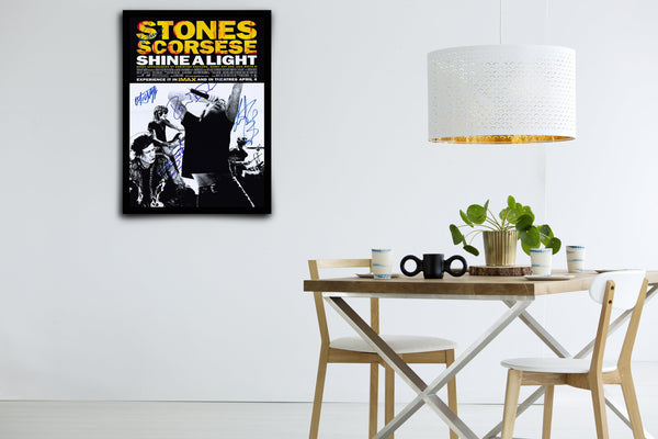 The Rolling Stones Shine a Light Signed Poster with COA
