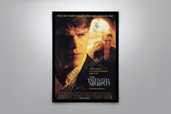 The Talented Mr. Ripley Signed Poster with COA